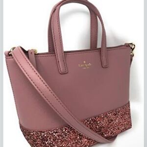 Kate Spade Rose Glitter Tote